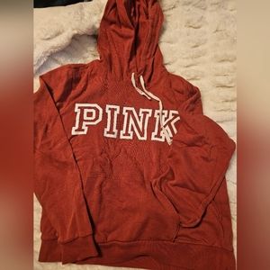 burnt orange PINK hoodie